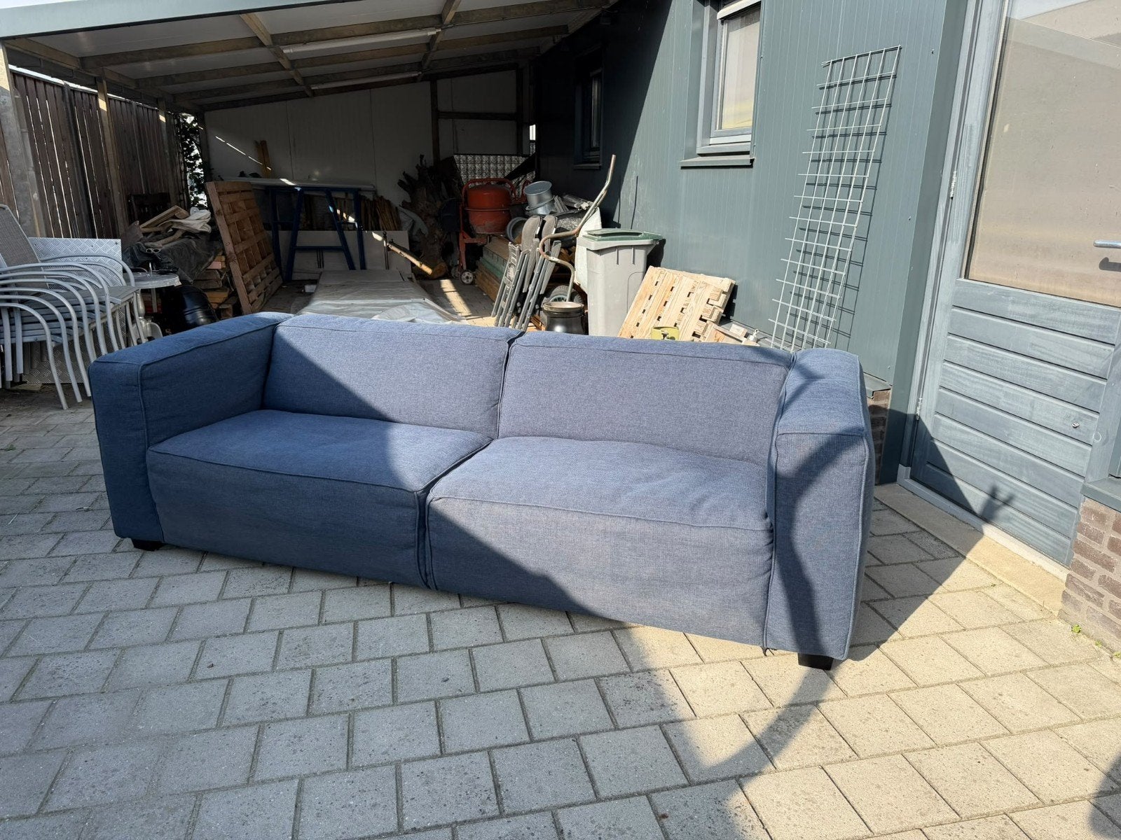 Comfortabele bank - 245 cm breed, goede staat, Ophalen