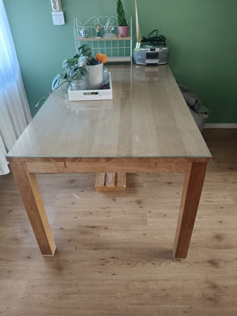 Eettafel, Ophalen, 50 tot 100 cm, Zo goed als nieuw, 150 tot 200 cm