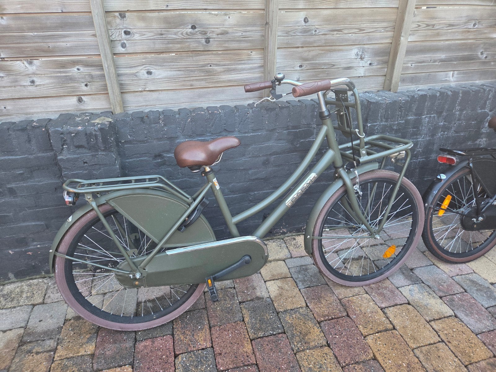 Popal Daily Dutch Basic transportfiets 24 inch legergroen, Ophalen, Velgrem, Handrem, Popal