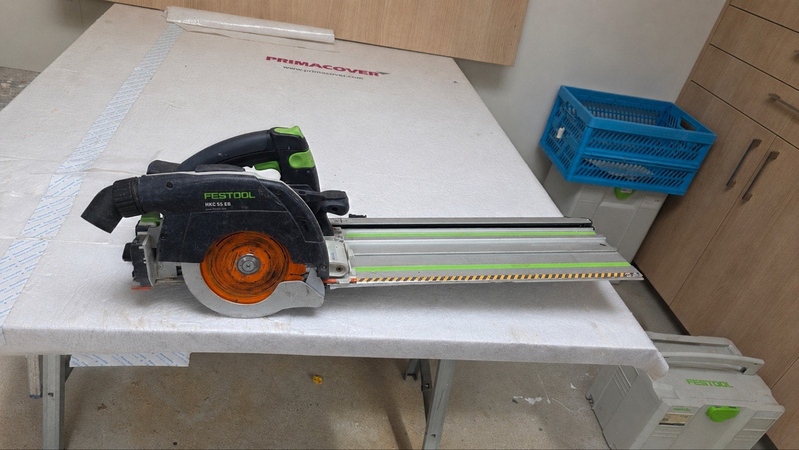 Festool kbc met afkortrail, Ophalen, Gebruikt, Invalzaag, 600 tot 1200 watt