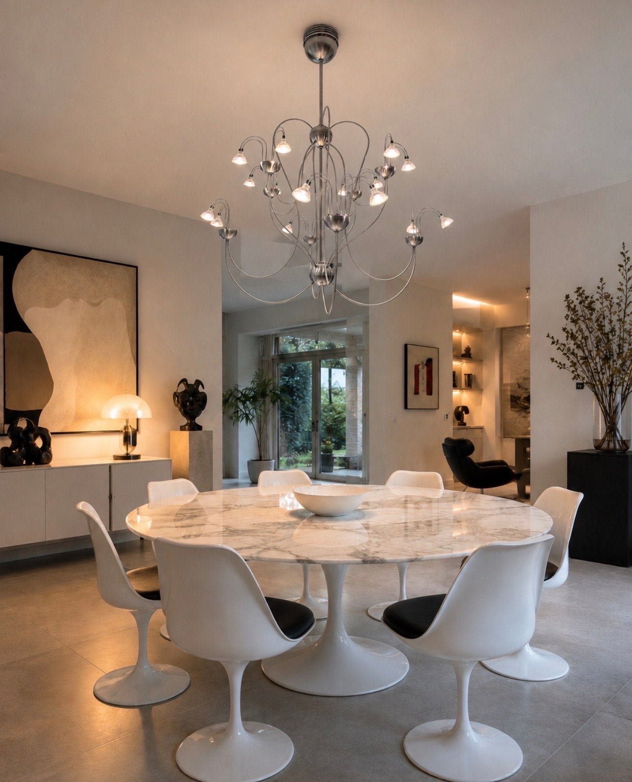 Grote moderne designkroonluchter in stijl van Harco Loor, Ophalen of Verzenden, Gebruikt, Metaal, Overige fittingen