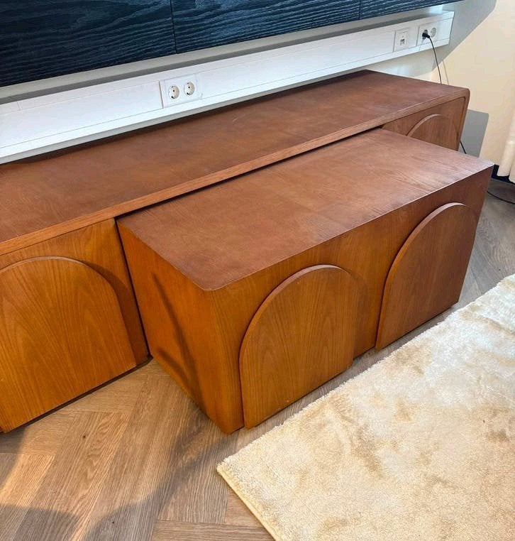 Foto 2 van Japandi TV Meubel + Salontafel | Handgemaakt Eiken