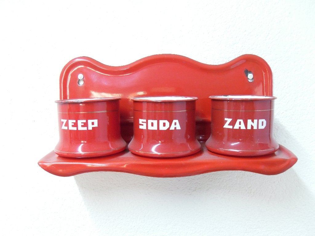 vintage emaillen rek zand zeep en soda, Antiek en Kunst, Antiek | Emaille, Ophalen of Verzenden