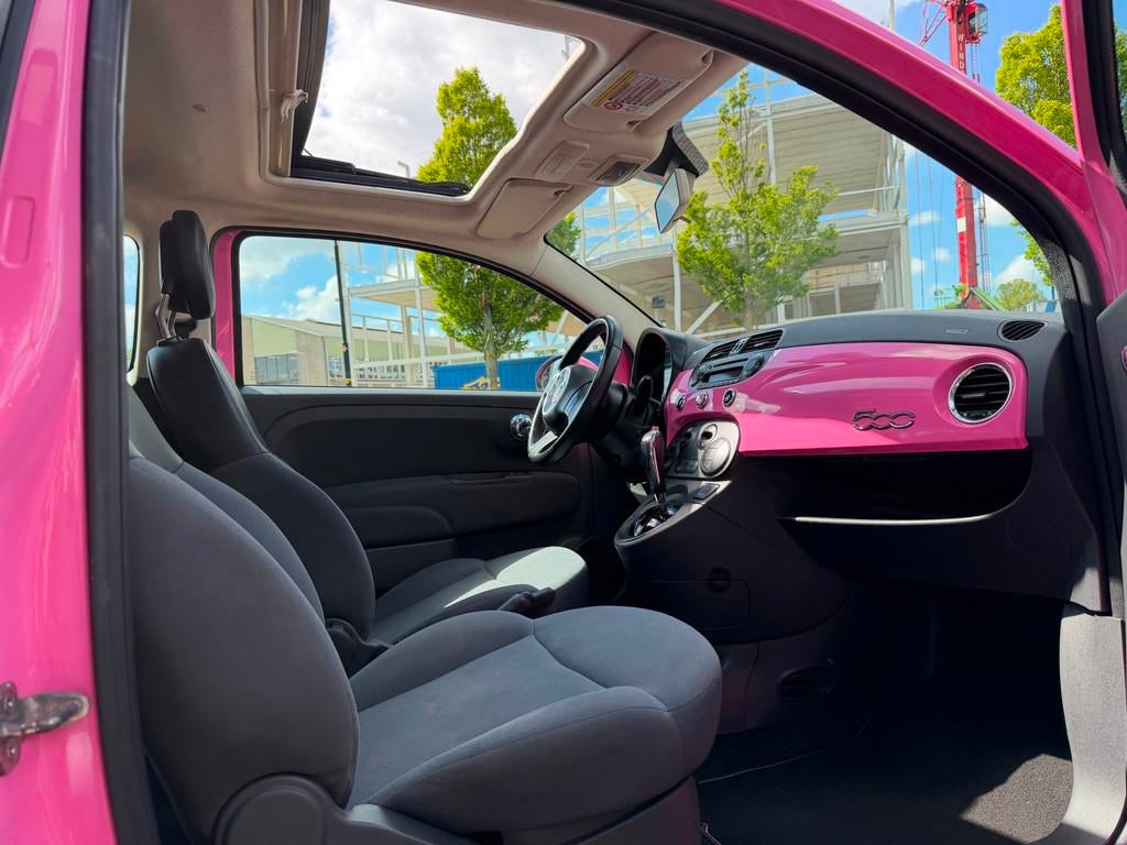 Fiat 500 1.2 Rosa AUT|Clima|Schuifdak|Goed ONderhouden, Euro 5, Stof, Gebruikt, 1242 cc
