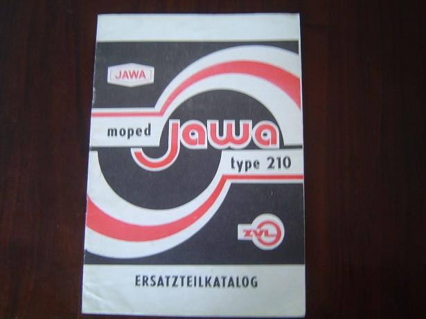 JAWA type 210 moped bromfiets ZVL ersatzteil katalog, Ophalen of Verzenden