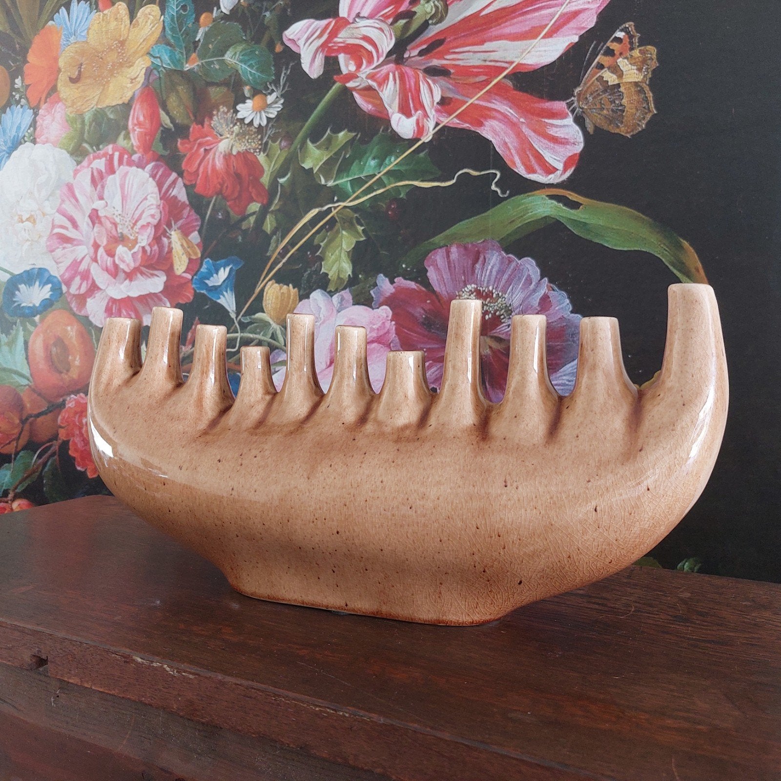 Designer vaas, Huis en Inrichting, Ophalen, Overige kleuren, Minder dan 50 cm, Glas