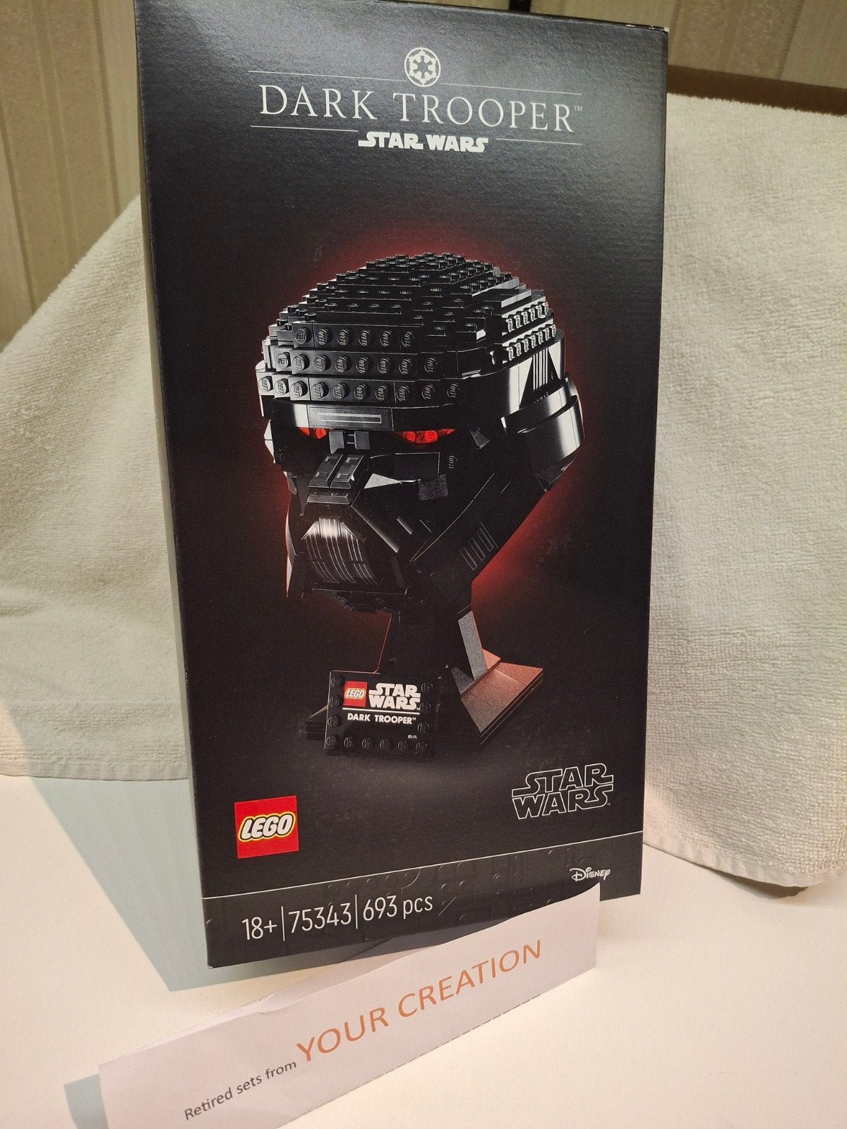 NIEUW LEGO 75343 Dark Trooper Helm, Ophalen of Verzenden, Nieuw