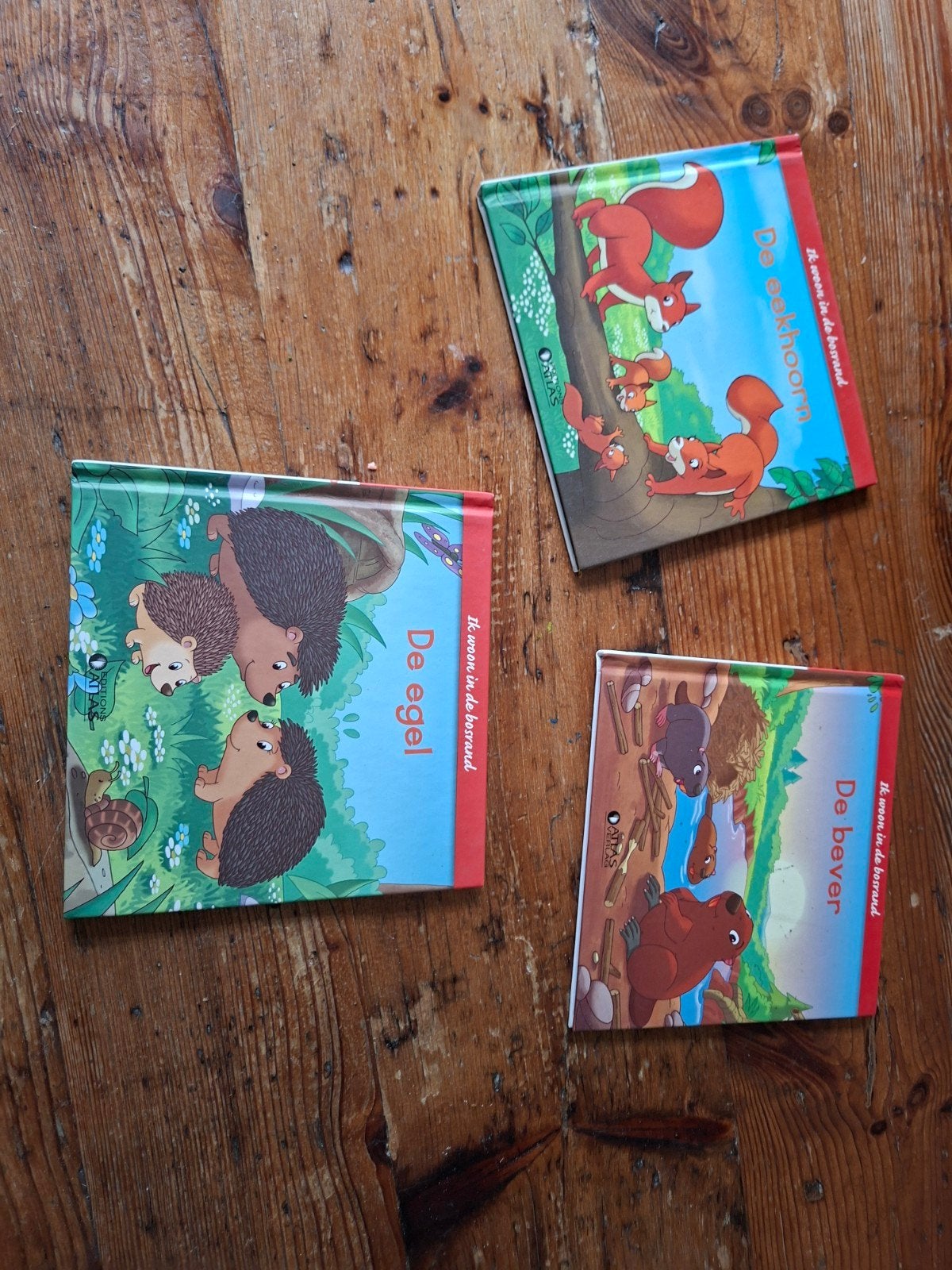 3 boekjes ik woon in de bosrand de bever, de egel,  eekhoorn, Boeken, Ophalen of Verzenden, Zo goed als nieuw, Fictie algemeen