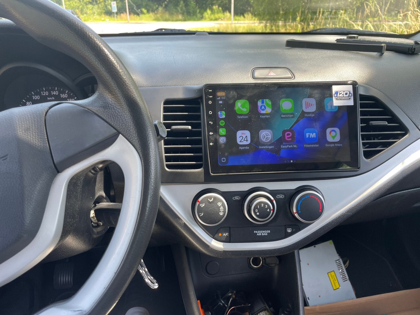 Kia Picanto Autoradio met CarPlay & Android Auto 2011 - 2016, Ophalen of Verzenden, Nieuw