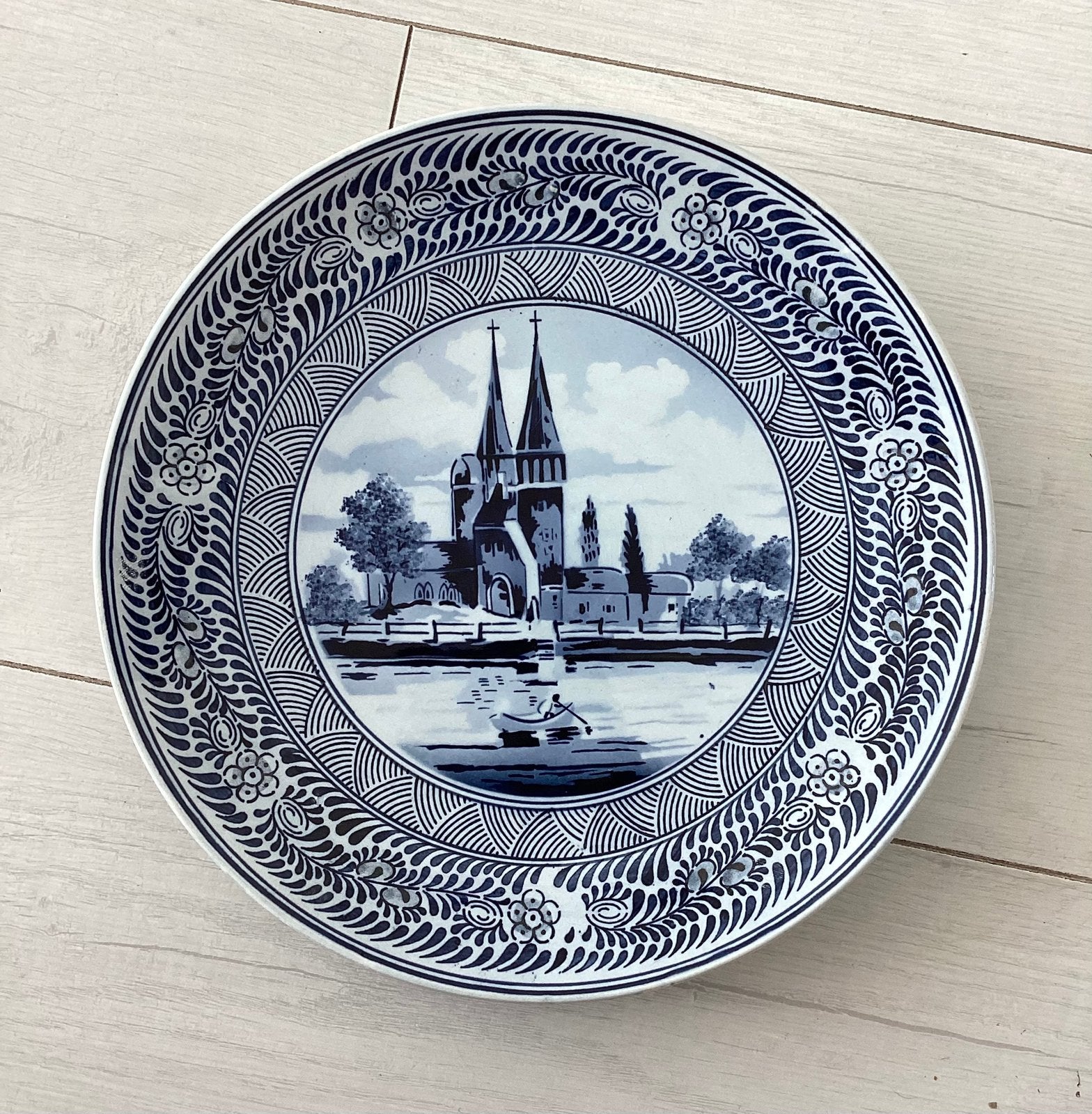 Blau Holland wandbord, Antiek en Kunst, Ophalen