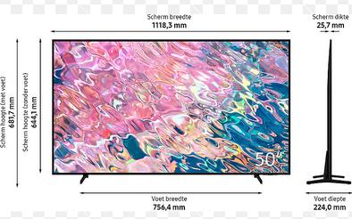 SAMSUNG 50" QLED 4K Smart TV QE50Q64BAUXXN, Ophalen, QLED, 50 Hz, Zo goed als nieuw