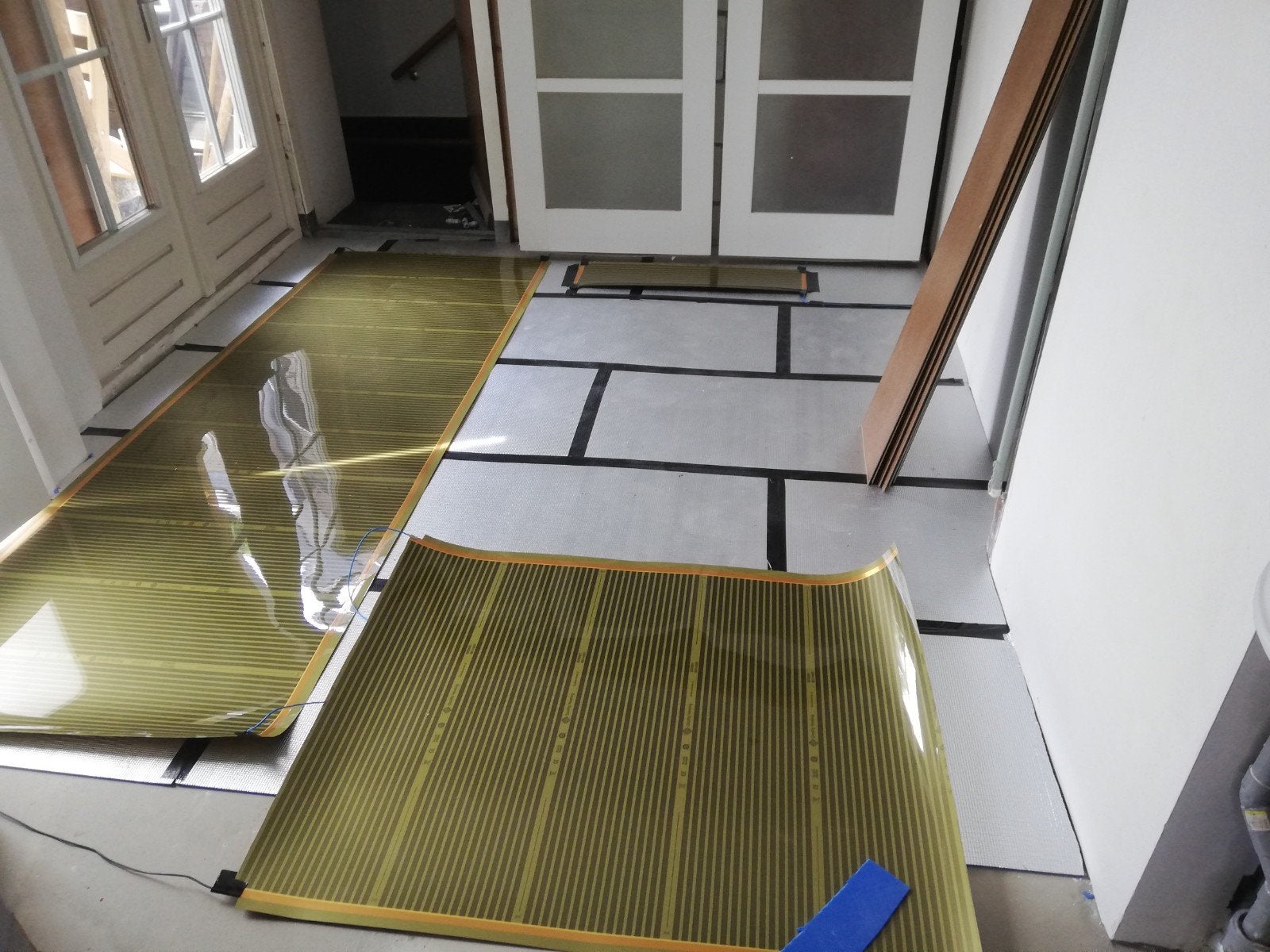 Vloerverwarming op rol met thermostaat, Minder dan 30 cm, Nieuw, 60 tot 150 cm, Ophalen