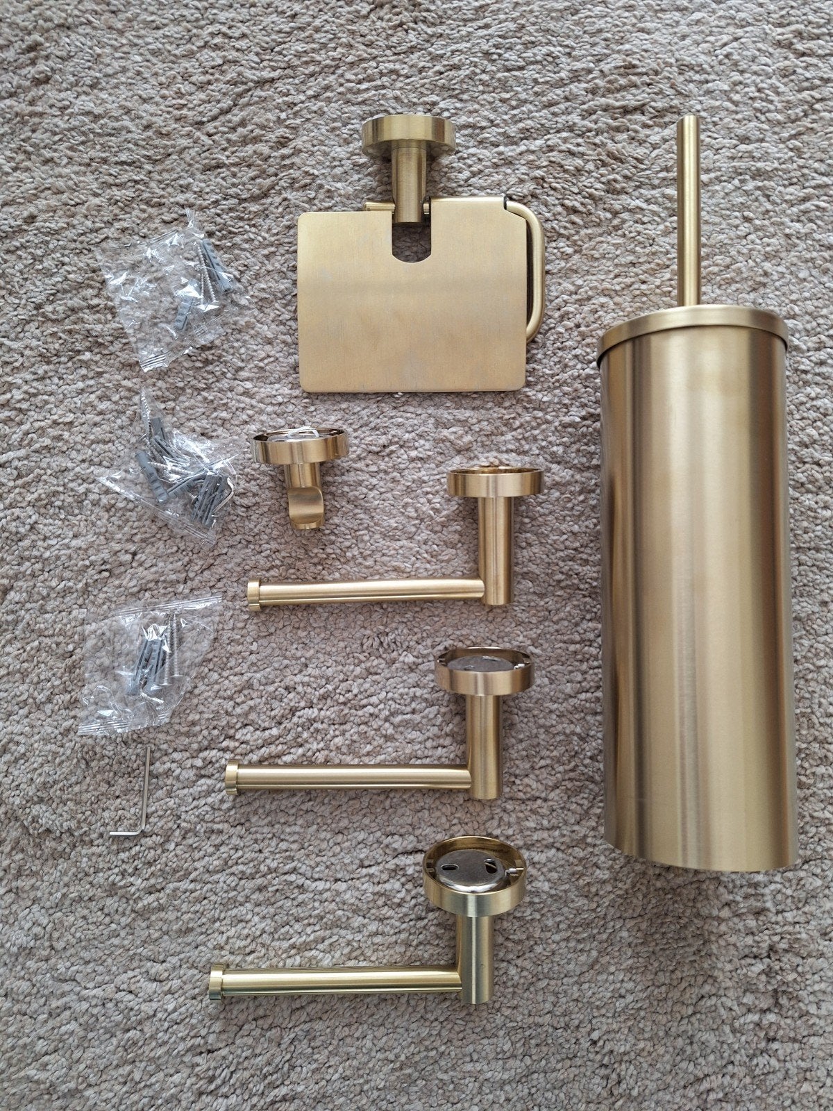 Losse onderdelen bleu label vida toiletset accessoires, Huis en Inrichting, Overige merken, Nieuw, Goud, Ophalen
