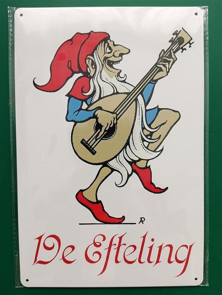 EFTELING anton Pieck Kabouter Metalen Reclame Wandbord ., Verzenden, Nieuw, Beeldje of Poppetje