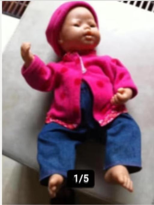 Pop Famosa S 723-99 Hoogte 45 cm, Ophalen of Verzenden, Zo goed als nieuw, Babypop