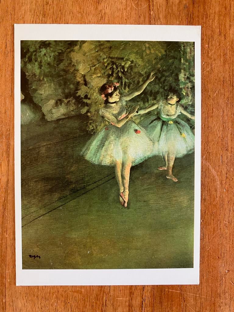 Edgar Degas - Twee Danseressen op het Podium, Ophalen of Verzenden, 1980 tot heden, Ongelopen, Overige thema's