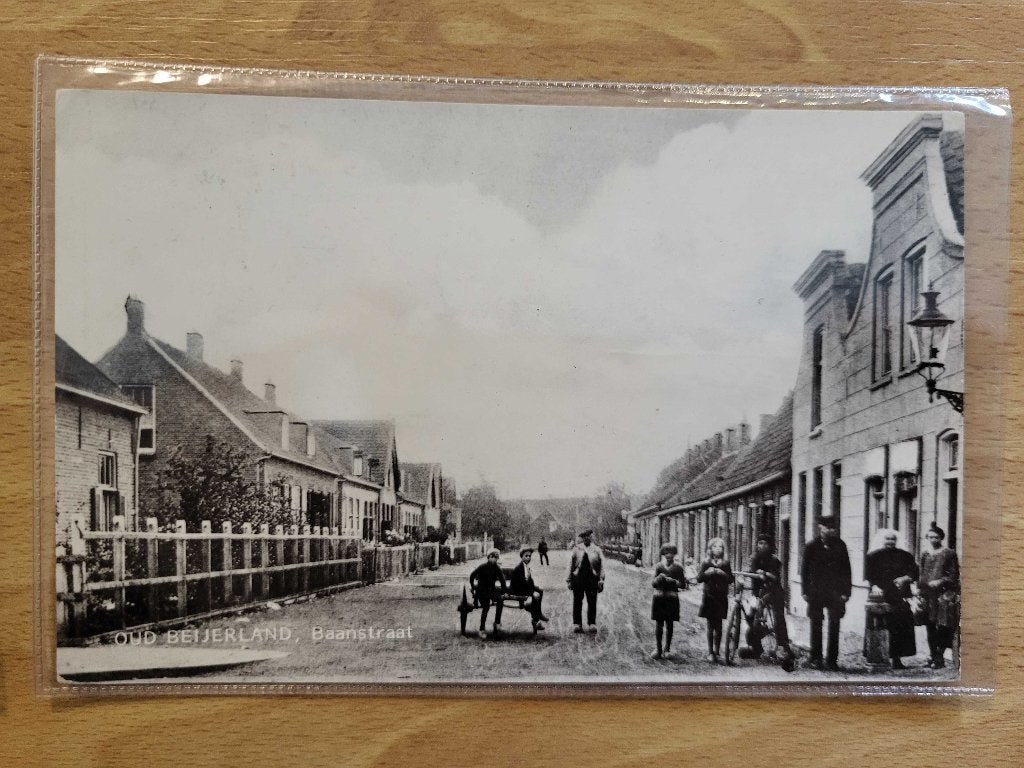 ansicht OUD BEIJERLAND Baanstraat, Verzamelen, Ophalen of Verzenden, Voor 1920, Zuid-Holland