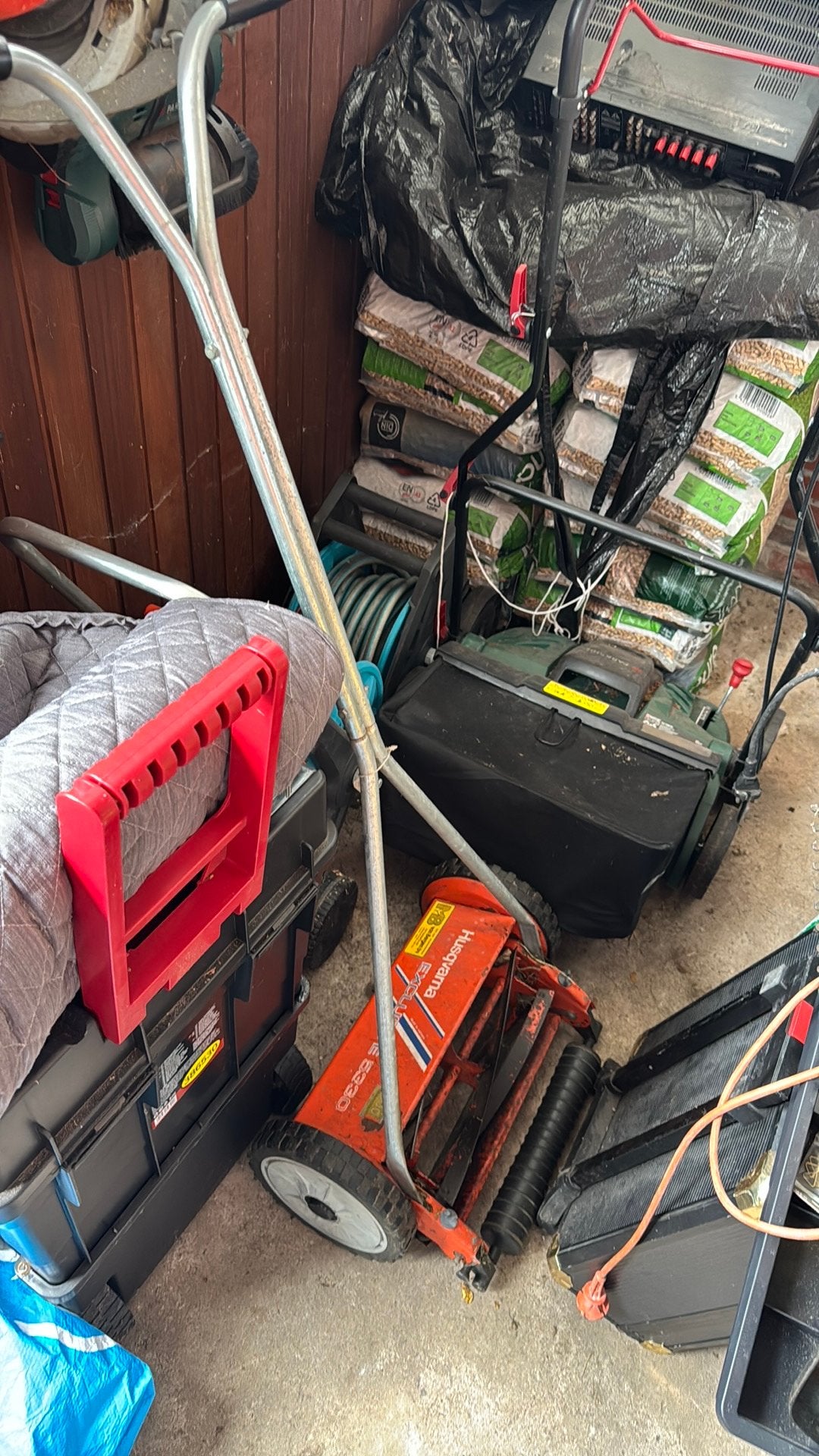 Handgrasmaaier husqvarna, Tuin en Terras, Kooimesmaaier, Ophalen, Gebruikt