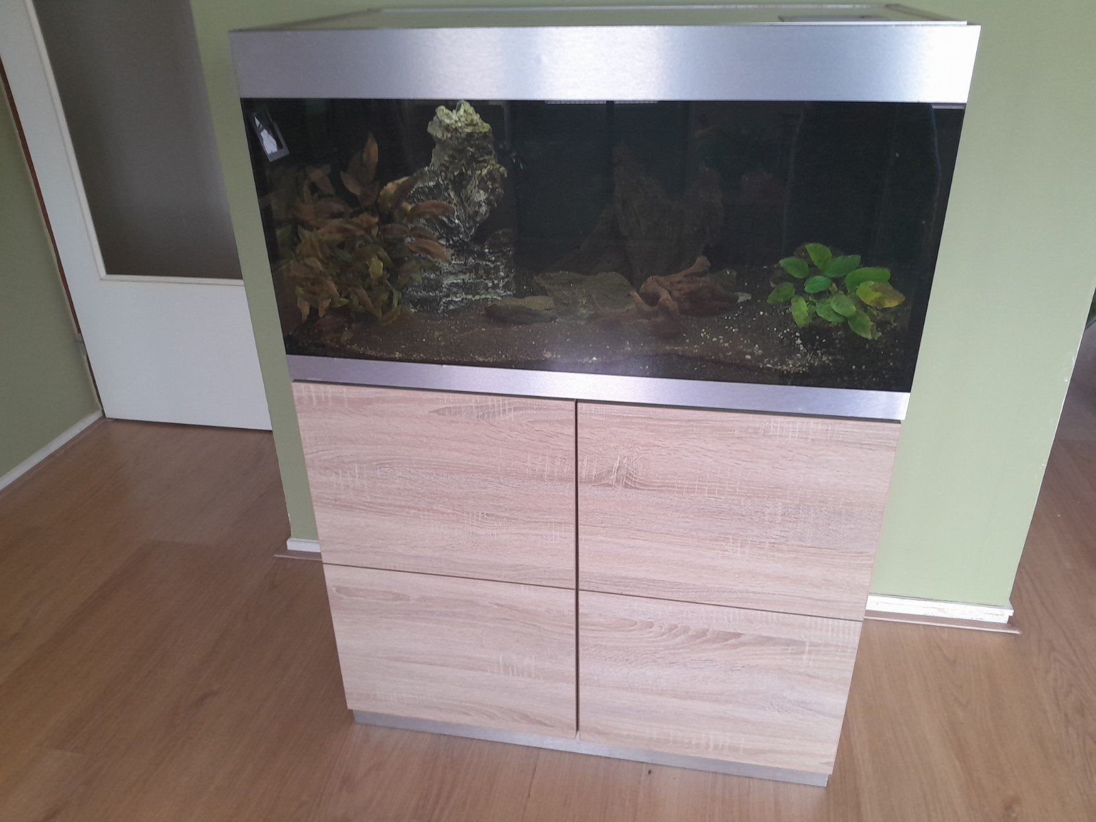 OASE Highline 200 compleet met meubel, filter en LED, Ophalen, Gebruikt, Oase, Aquariummeubel