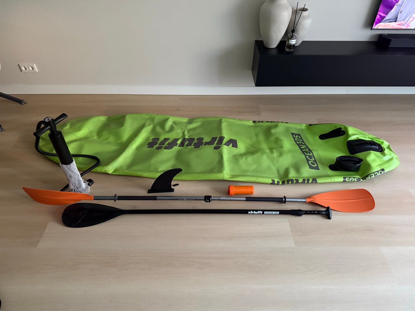 VIRTUFIT Supboard Ocean 275 met accessoires en kajak peddel, Ophalen, Gebruikt, SUP-boards