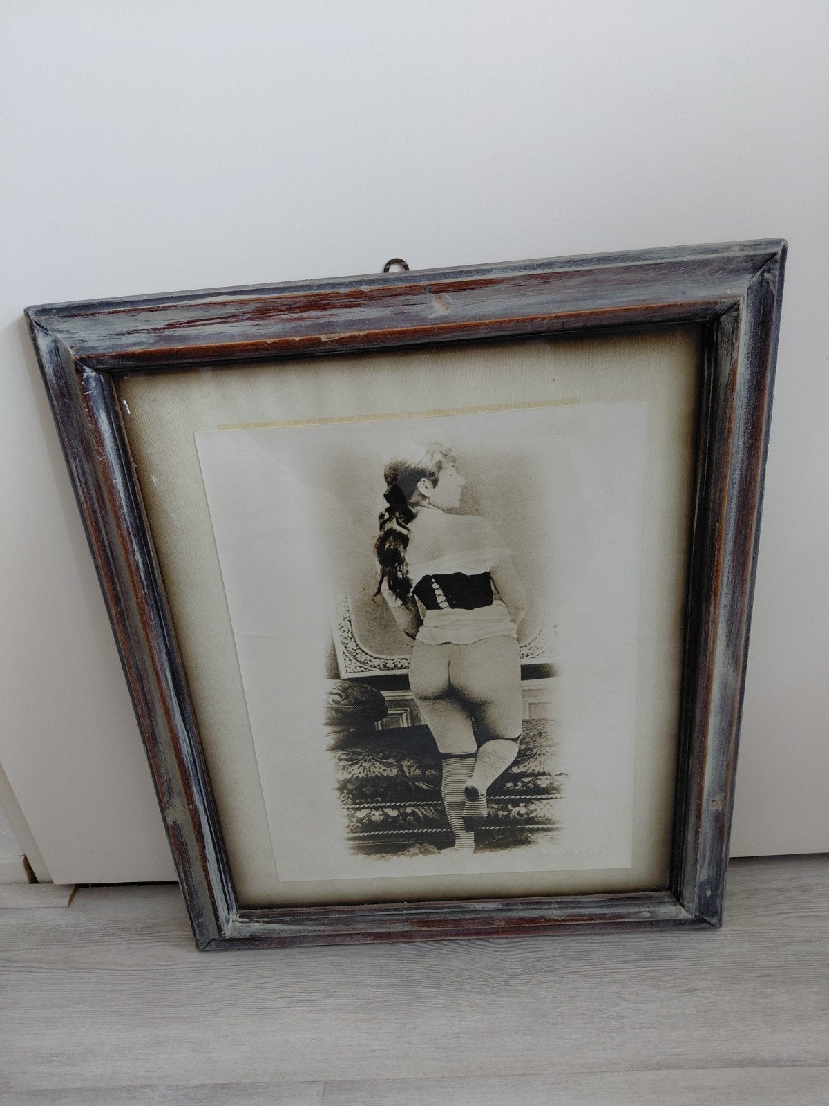 oude erotische fotoprint pin up jaren 20/30, Ophalen, Voor 1940, Gebruikt, Overige onderwerpen