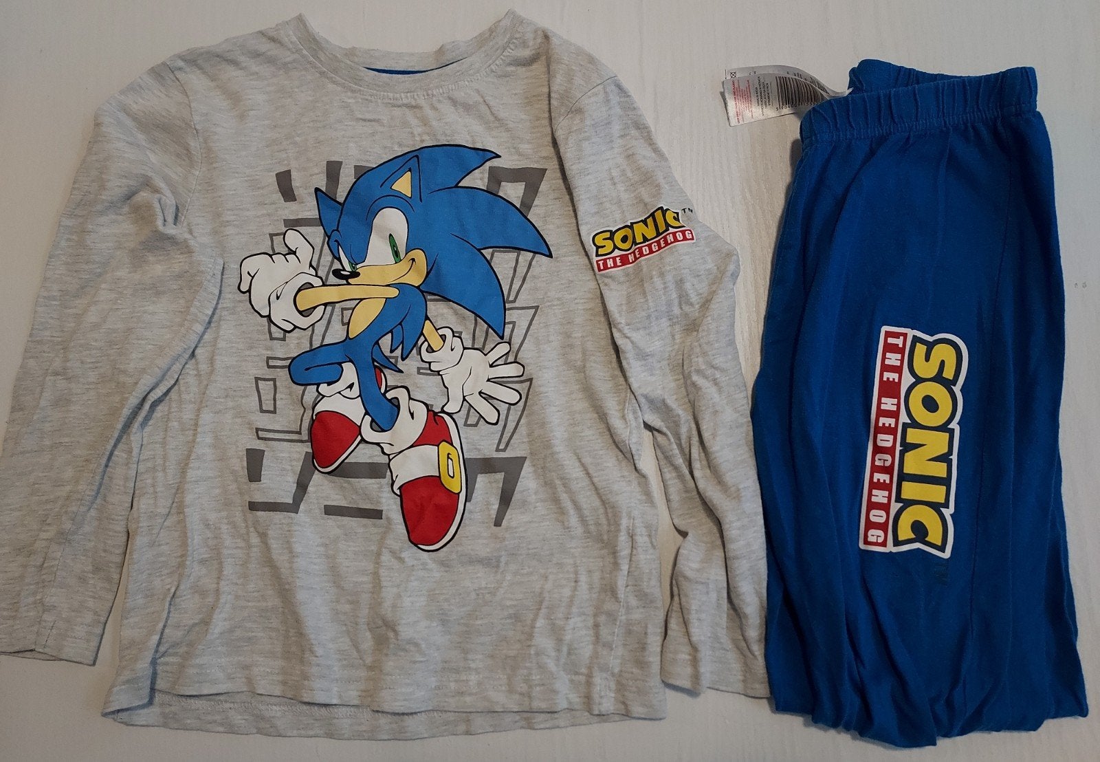 Sonic the Hedgehog set maat 128, Ophalen of Verzenden, Zo goed als nieuw, Setje, Sonic the Hedgehog