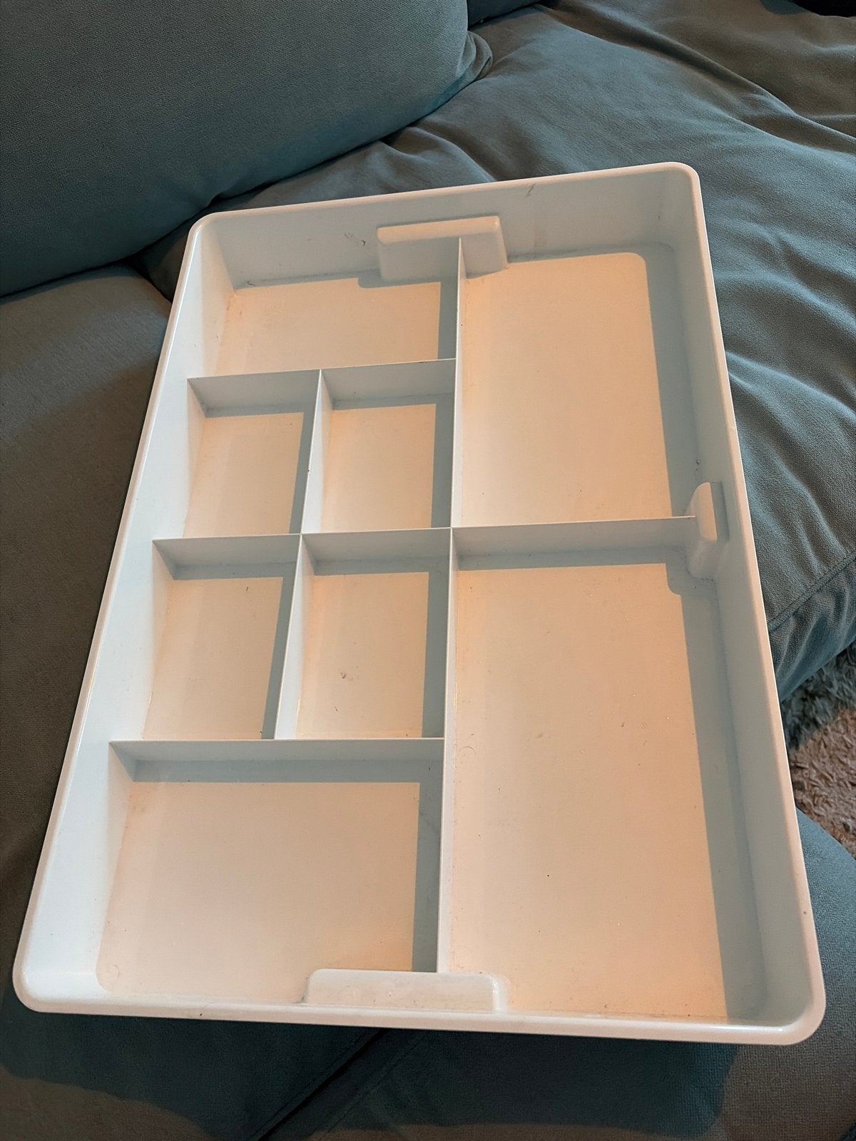 IKEA Kuggis Opbergbak met vakken - Wit (002.802.08), Ophalen, Gebruikt, Kunststof, Modern