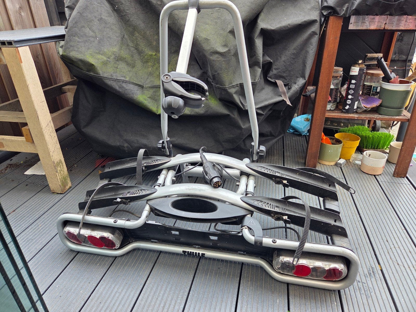 Thule Fietsendrager Euroclick, Auto diversen, Ophalen, 2 fietsen, Gebruikt, Trekhaakdrager