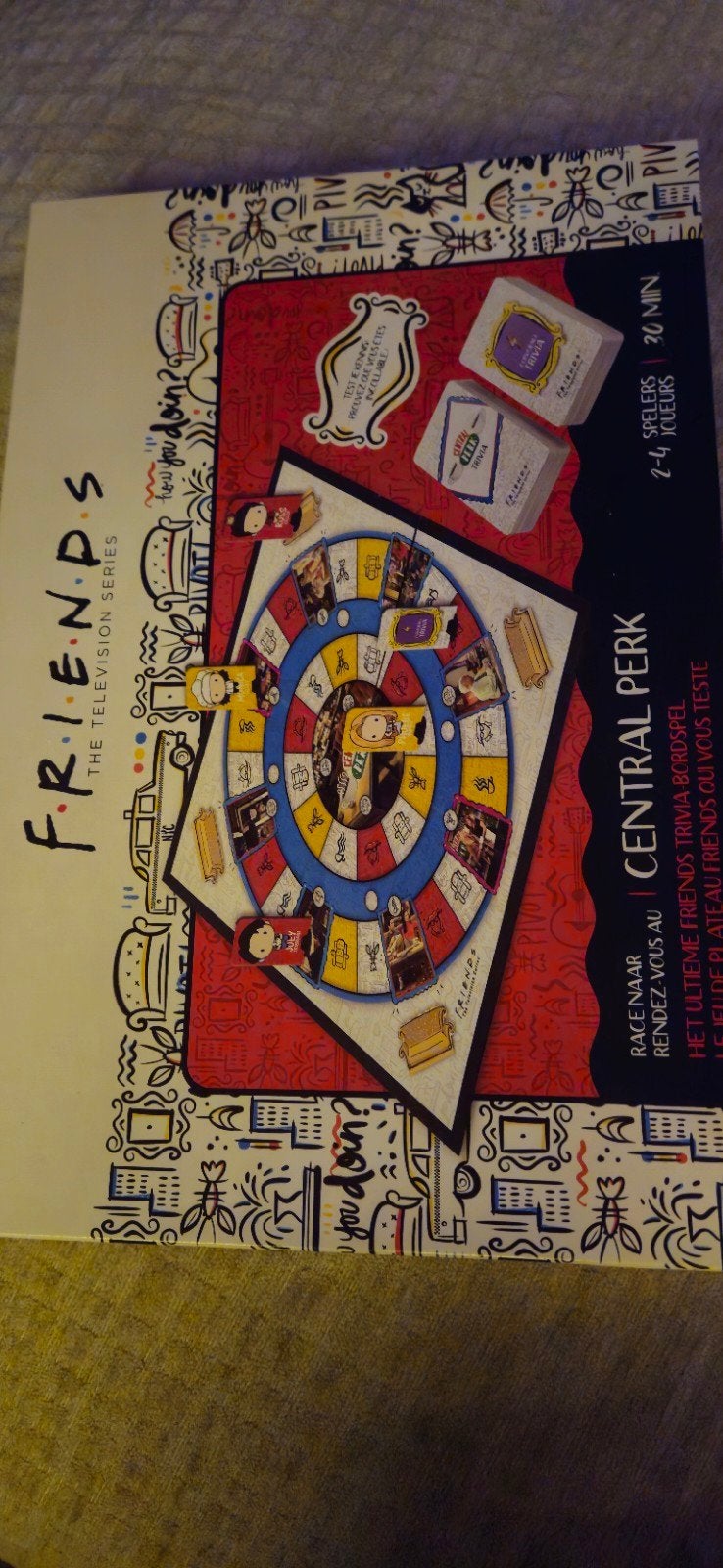 Friends The Television Series Central Perk Bordspel, Vijf spelers of meer, Ophalen of Verzenden, Zo goed als nieuw, Winning Moves