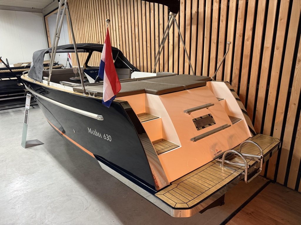 MAXIMA 630 DELUXE '60PK HONDA' BOEGSCHR AUDIO WALSTR BIMINI!, Watersport en Boten, Tender, Rondzit, 0 cm, 2 m