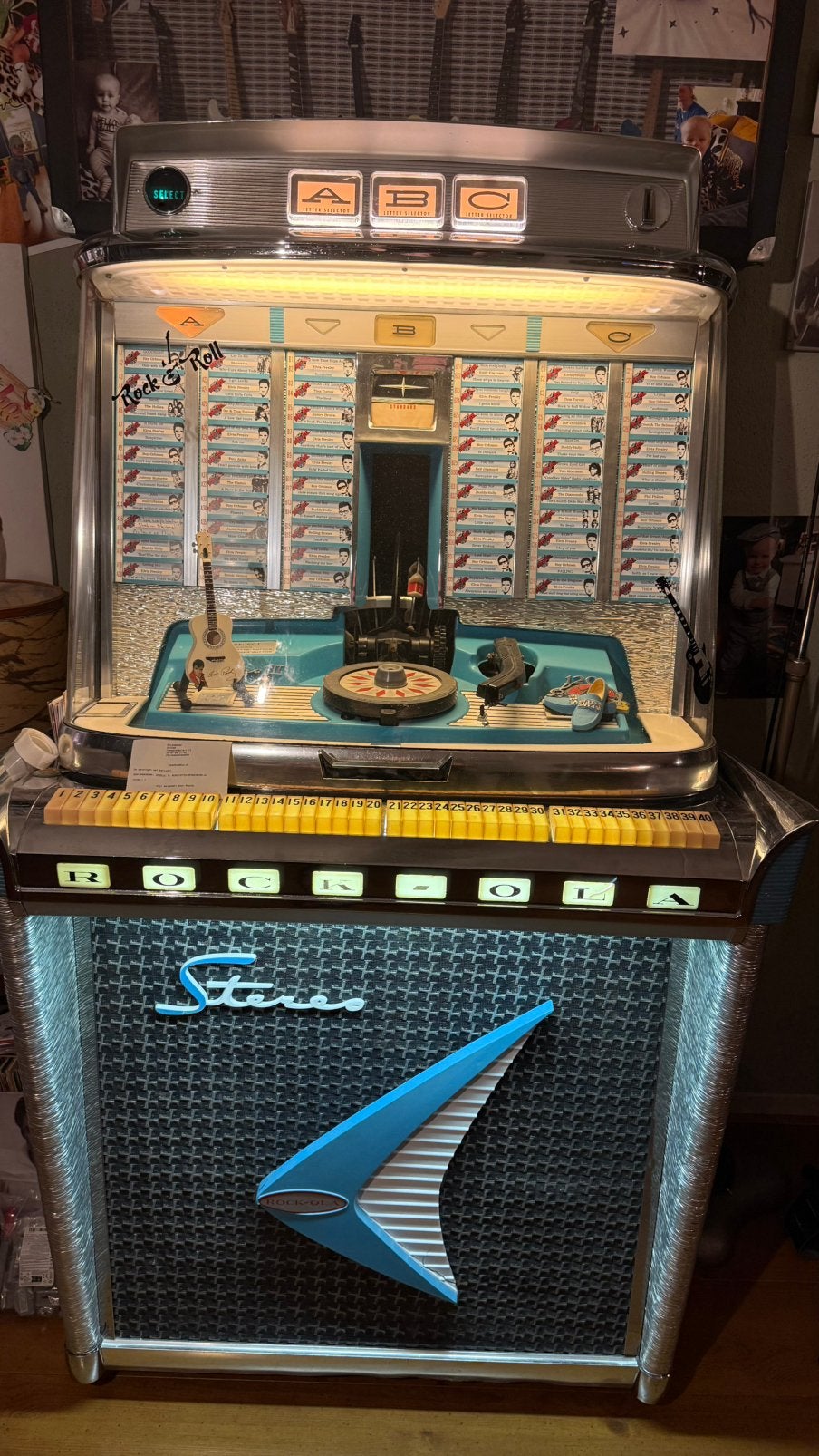 Rock-Ola 1478 Tempo 2 120 select, Gebruikt, 1950 tot 1960, Rock Ola, Ophalen