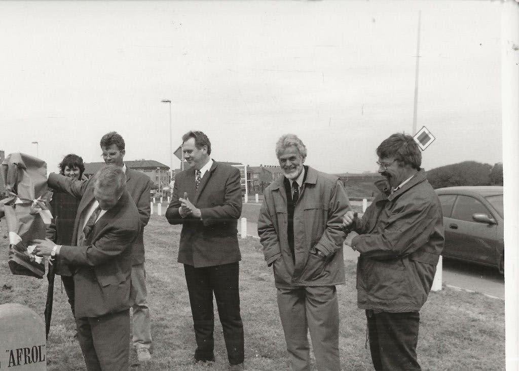 Ter Heijde a Zee  Storm en weth vd Zwan onthullen Afrol 1828, Ophalen of Verzenden, 1980 tot heden, Ongelopen, Zuid-Holland