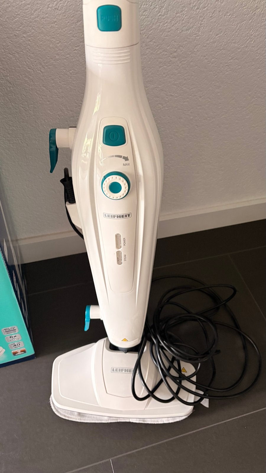 Leifheit CleanTenso Stoomreiniger - Zo goed als nieuw, Ophalen, Geschikt voor harde vloeren, Minder dan 1200 watt, Stoomreiniger