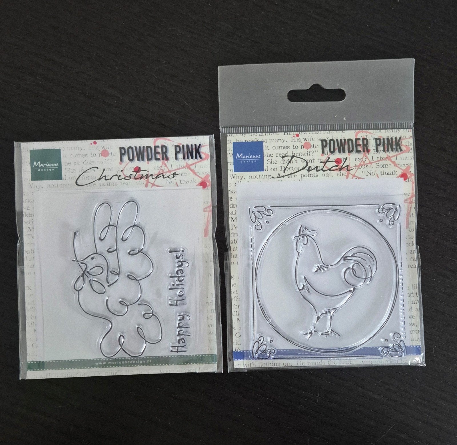 Clear stamp vredesduif en haan, Ophalen of Verzenden, Nieuw, Overige thema's, Overige typen