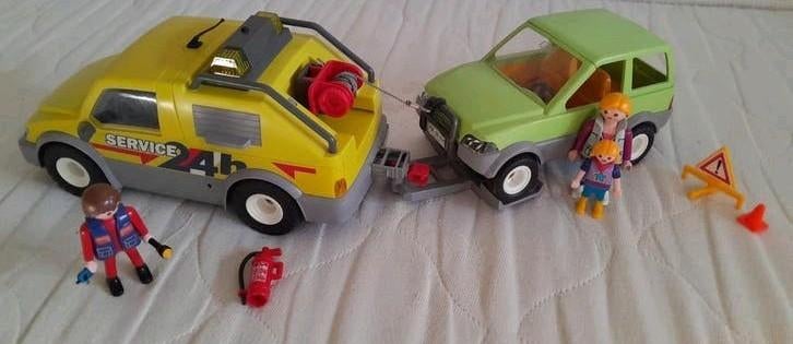 Playmobil 3214 Takel wagen service truck met sleepwagen, Ophalen of Verzenden, Zo goed als nieuw, Complete set