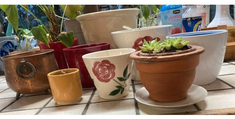 bloempotten, plantenbakken, bloem potten, planten bakken, Overige materialen, Gebruikt, Ophalen of Verzenden, Binnen