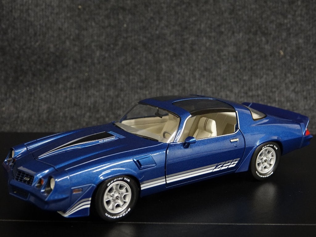Greenlight 1:18 1980 Chevrolet Camaro Z28 T-Top blauw, Hobby en Vrije tijd, Overige merken, Auto, Onbekend, Nieuw