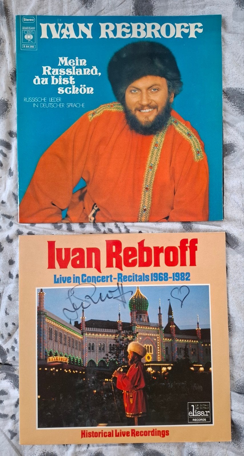 2x LP Ivan Rebroff - Met handtekening., LP, Gebruikt, Overige genres, Gesigneerd
