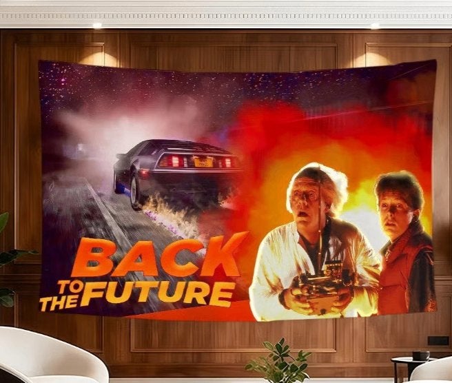 Grote vlaggen Back to the Future (150x90cm), Ophalen of Verzenden, Nieuw