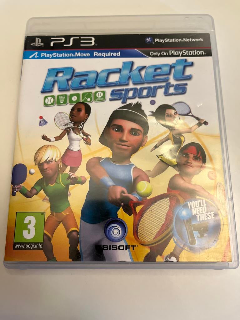 PS3 Racket Sports - Tennis, Badminton, Squash, Tafeltennis, Gebruikt, Eén computer, Ophalen of Verzenden, Sport