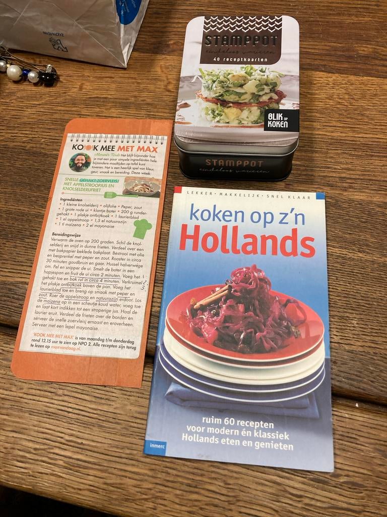 Koken op z'n Hollands & Stamppot receptkaarten, Ophalen of Verzenden, Gelezen, Nederland en België, Hoofdgerechten