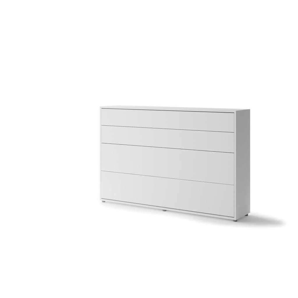 Concept opklapbed horizontaal - 120x200 - Wit, Niet ingevuld, Niet ingevuld, Niet ingevuld