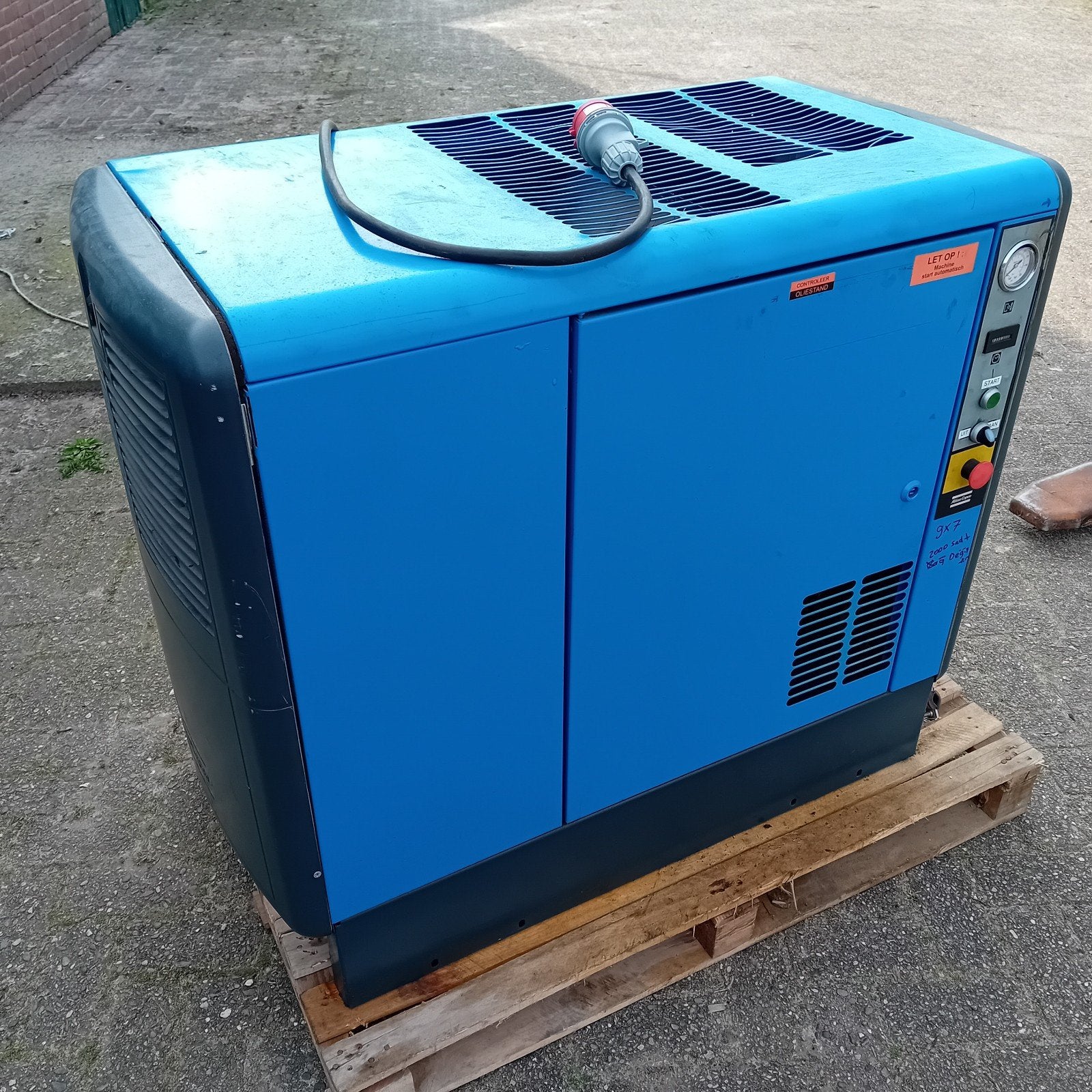 Atlas copco atlas gx7, Ophalen, 10 bar of meer, Geluidgedempt, Minder dan 25 liter