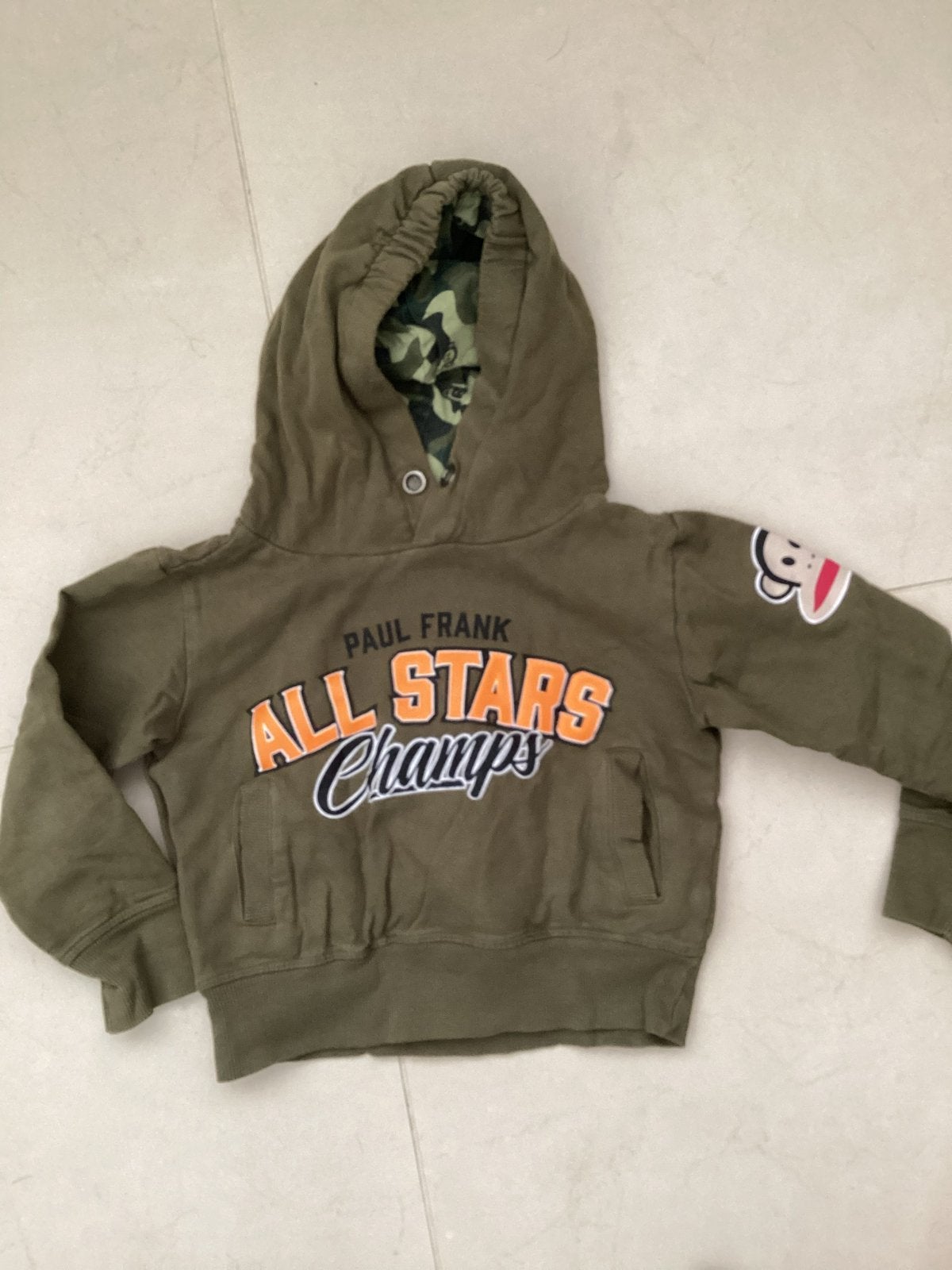 Paul Frank Hoodie - Groen - Maat 110, Kinderen en Baby's, ., Jongen of Meisje, Trui of Vest, Ophalen of Verzenden