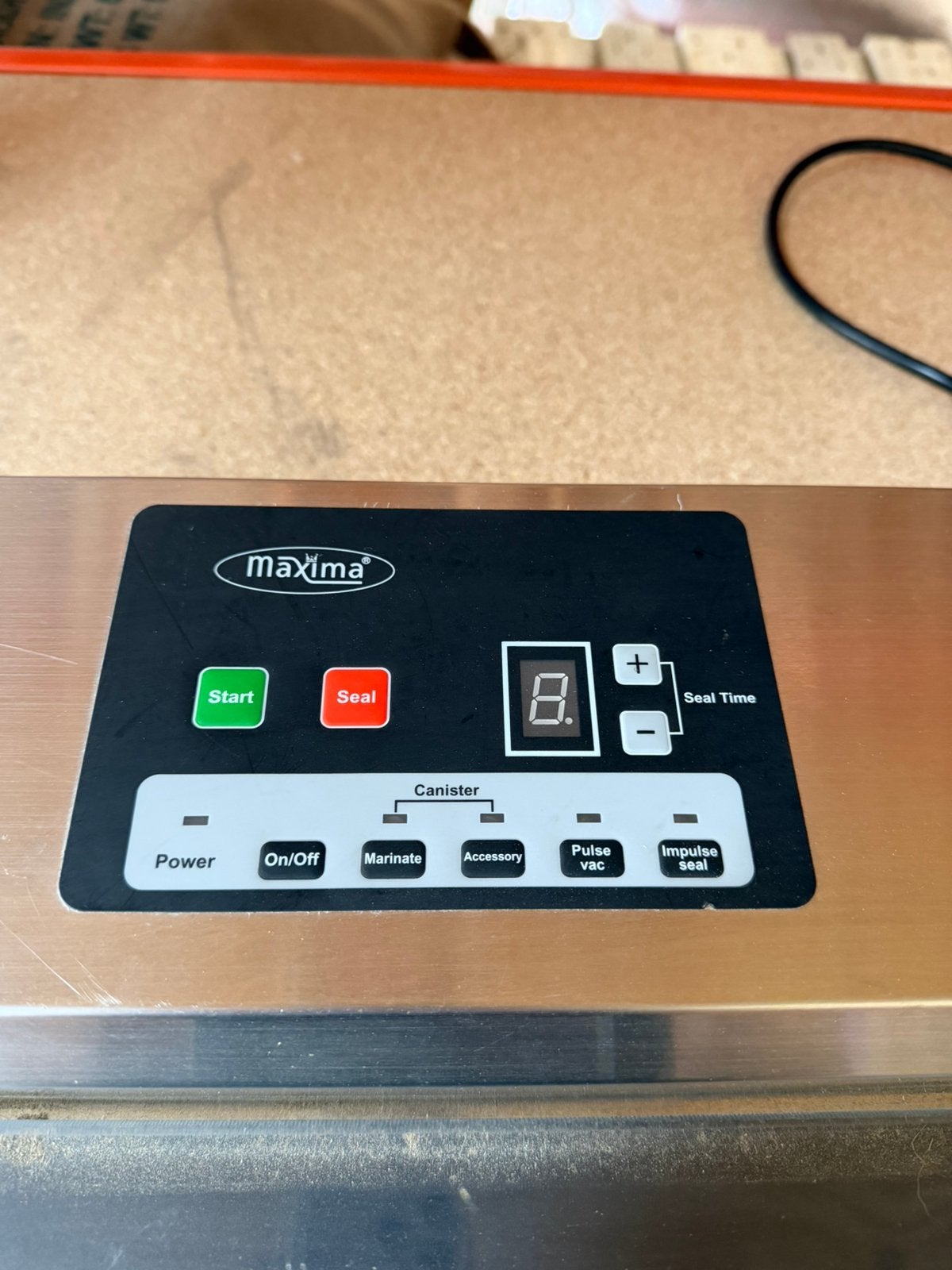 Vacuum sealer Maxima, Huis en Inrichting, Verzenden, Zilver, Overige materialen, Overige typen