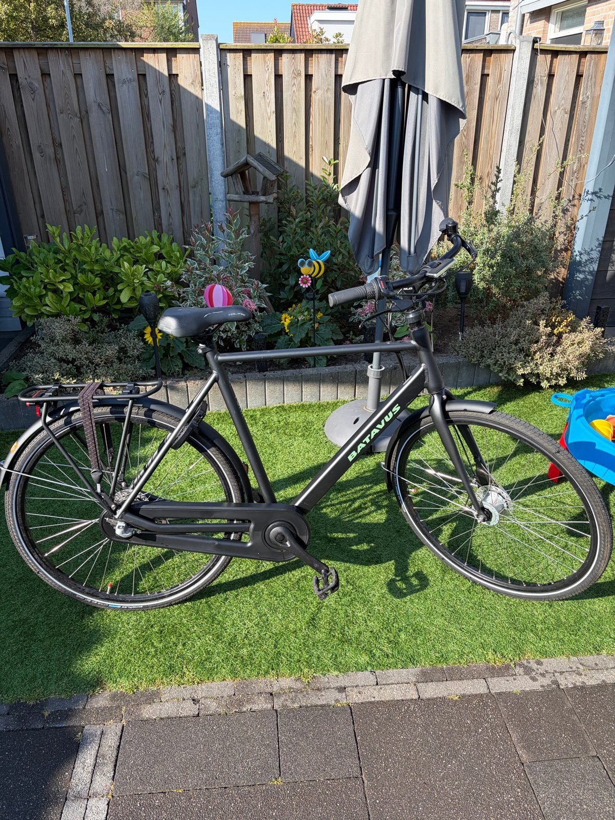 Batavus Fonk 3v 2022 - Zwart, 61cm frame, Fietsen en Brommers, Ophalen, Velgrem, Versnellingen, Batavus