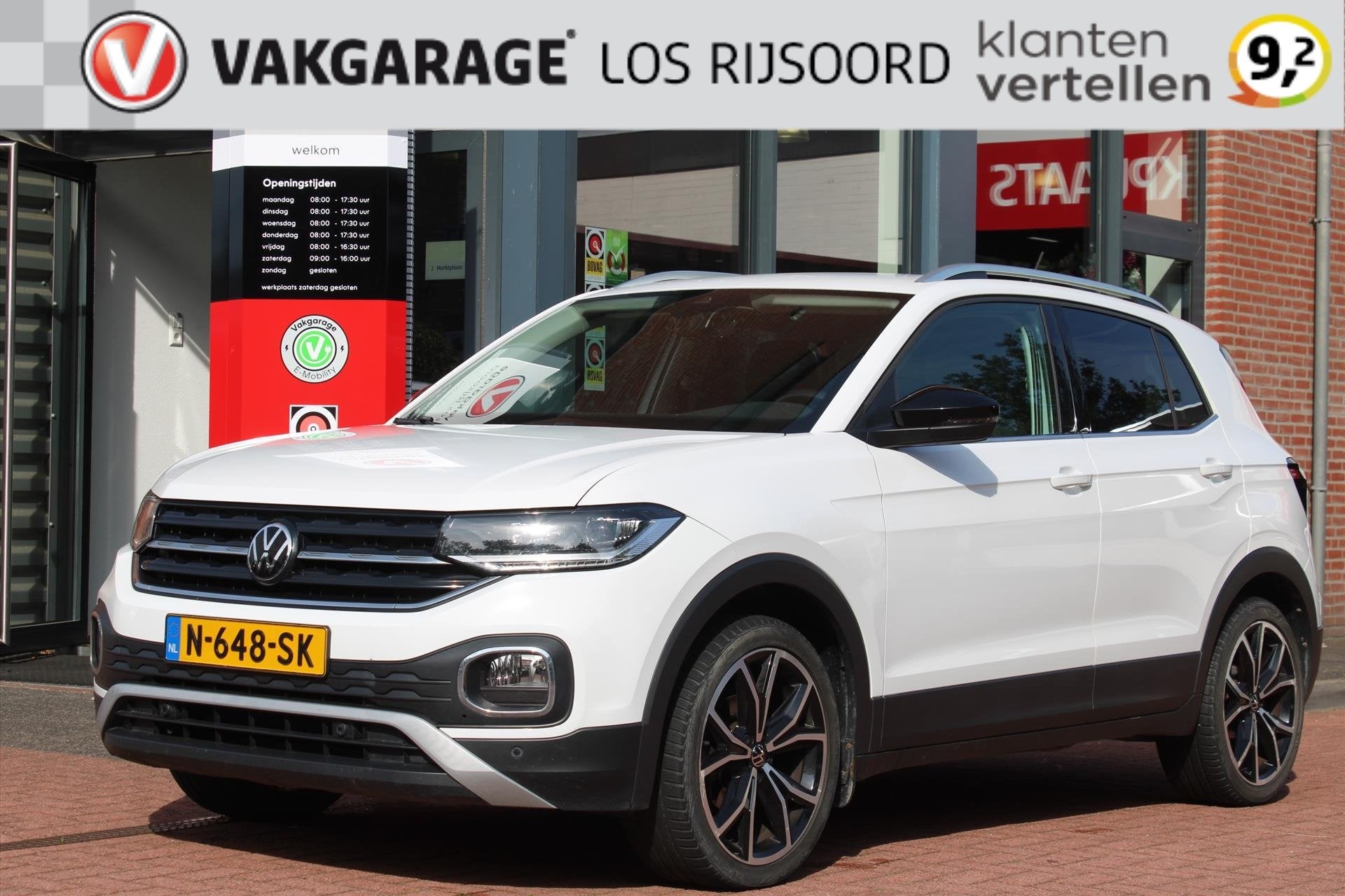 VOLKSWAGEN T-Cross 1.0 TSI Aut. *R-Line* | Trekhaak | Carpla, Auto's, Volkswagen, T-Cross, Gebruikt, Leder en Stof, Wit