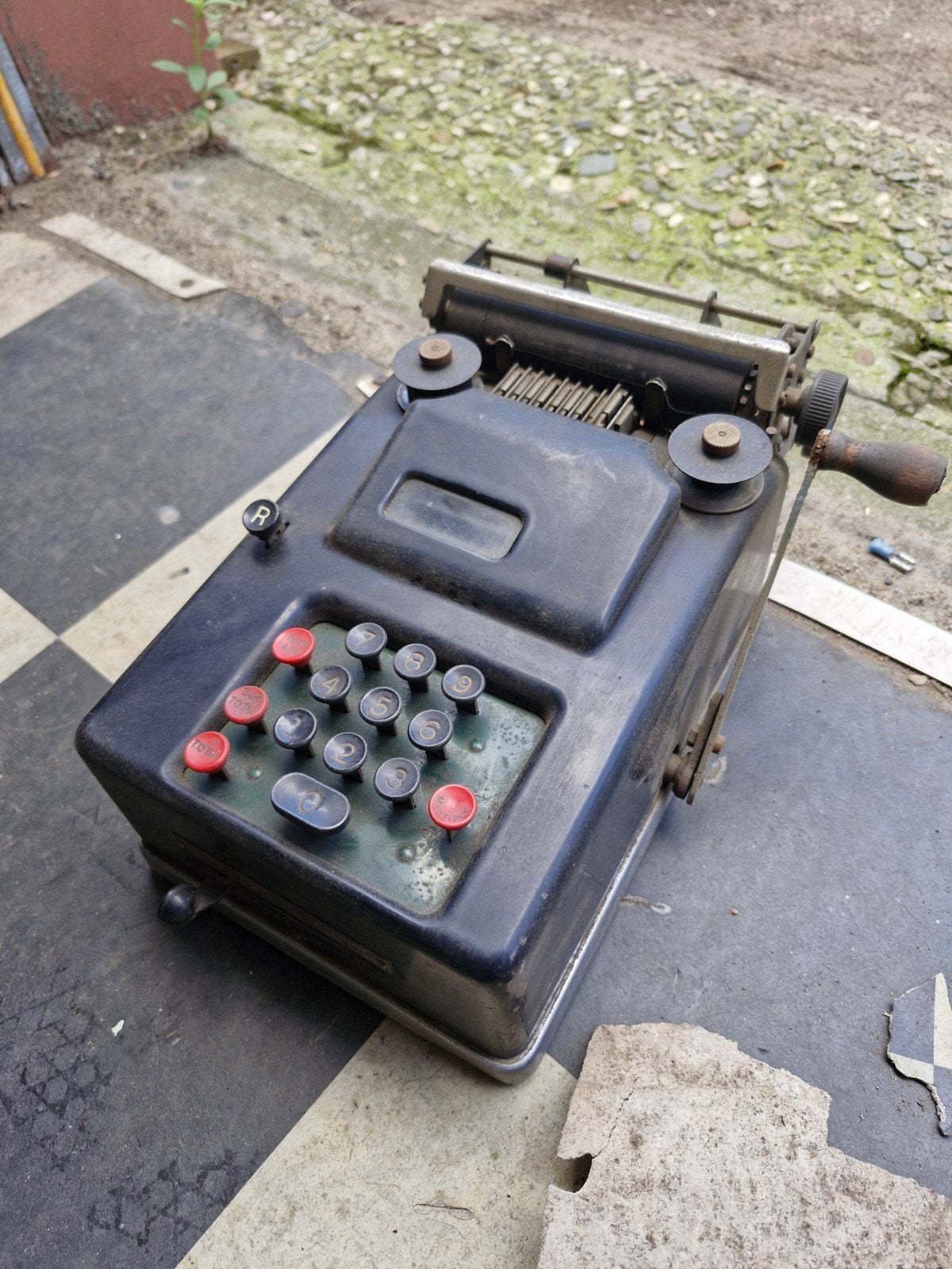 Vintage Remmington rekenmachine, Ophalen, Gebruikt