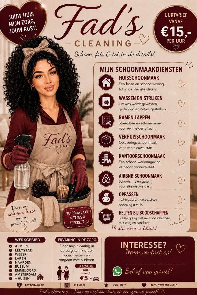 Schoonmaken strijken / opassen, Rijbewijs B, Overige uren, Overige vormen