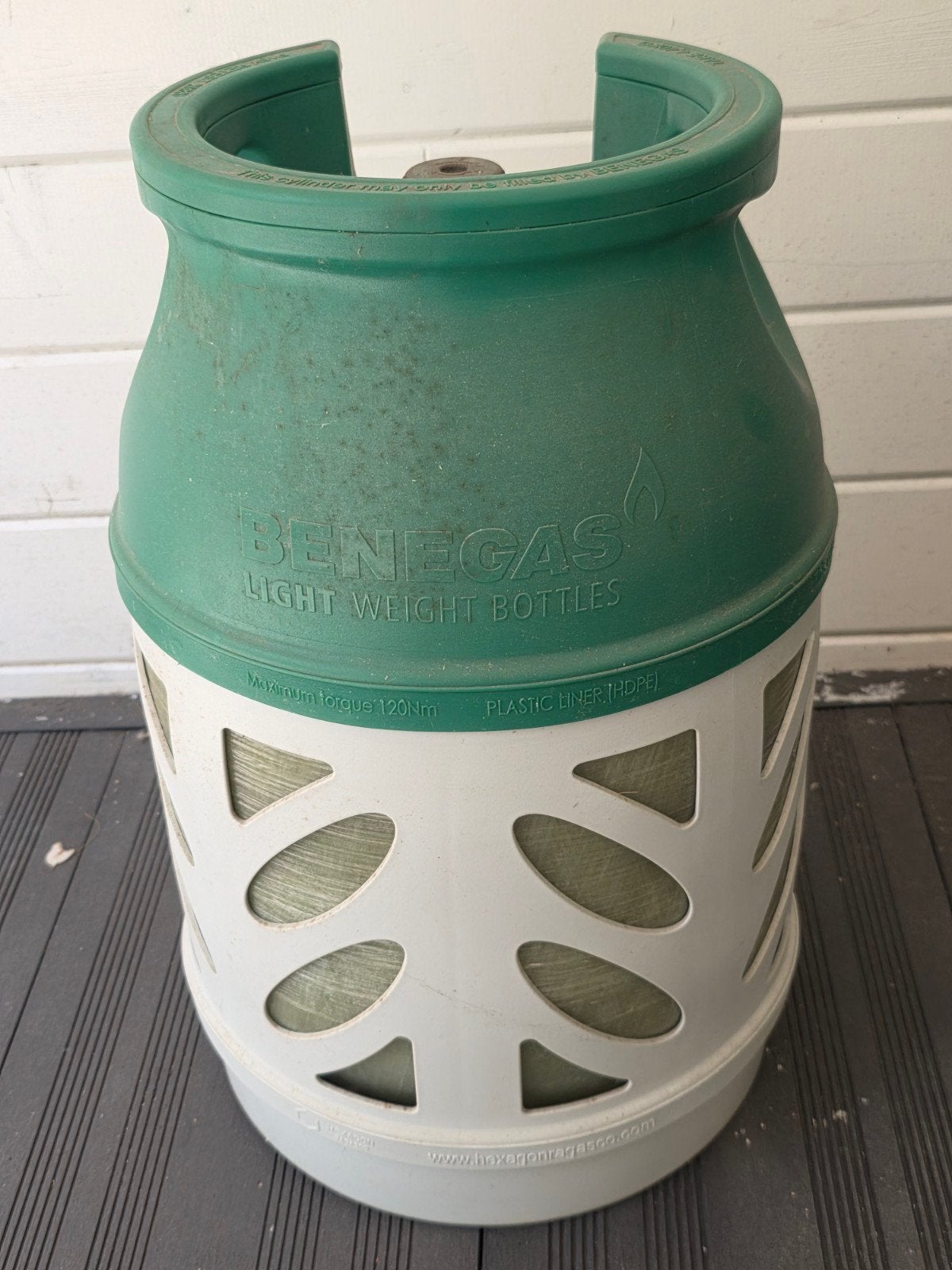 Benegas light fles 7,5 kg, Ophalen, Gebruikt
